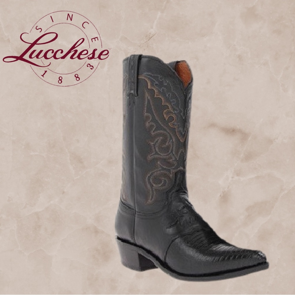 ⛔️SOLD⛔️Lucchese 1883 Men’s Lizard Boots